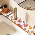 thumbnail image 2 of Yayeee Faucet Mat for Kitchen Sink 30" Diatomite Long Splash Guard Pad, Blue Leaves, 2 of 7
