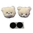 thumbnail image 3 of Almencla 1 Pair Helmet Decorations Adorable Fun Attachment for Skiing Bike Motorcycle White, 3 of 7