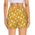 thumbnail image 2 of Lsque Daisies Flowers Printed Women's Running Shorts with Liner Pockets,Elastic Quick Dry Workout Athletic Gym Yoga Shorts,Womens High Waist Shorts-, 2 of 9