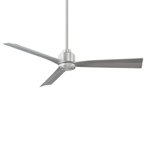 WAC Clean 52" Brushed Aluminum Smart Ceiling Fan with Remote Control