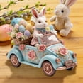 thumbnail image 4 of 1 PC Easter Farmhouse Metal Truck with Bunny & Eggs, Vintage Pickup Truck Village & Tabletop Decor, Easter Village Houses Home Decor (D), 4 of 5