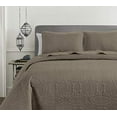 thumbnail image 1 of Chezmoi Collection Austin 3-Piece Oversized Bedspread Coverlet Set (King, Taupe), 1 of 2