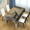 thumbnail image 6 of Qxltty Forest Deer Shadow Square Tablecloth 54×72in Thick Wrinkle Resistant Heat Proof Durable Table Cover for Dining Table, 6 of 9
