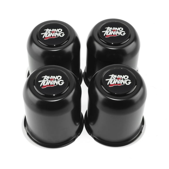 RhinoTuning 3.74” Hub Stainless Push Through Center Caps For Trailers Trucks SUVs RV Wheel Rims 3.74 Closed-End Push Through Center Caps 4Pcs