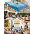 thumbnail image 5 of Summer Ocean Table Cloth 60x84 Inch Rectangle, Seawater White Clouds Blue Sky Waterproof Tablecloth Washable Table Cover for Party Picnic Dinner Decor, 5 of 9