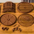 MERRYHAPY Vintage Light Brown Portable Bird Carrier Cage for Lovebirds ...