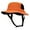 Orange, variant on Unisex-Adult UPF 50+ Surf Bucket Hat Adjustable Chin Strap Sun Hat - Dark Grey #17004