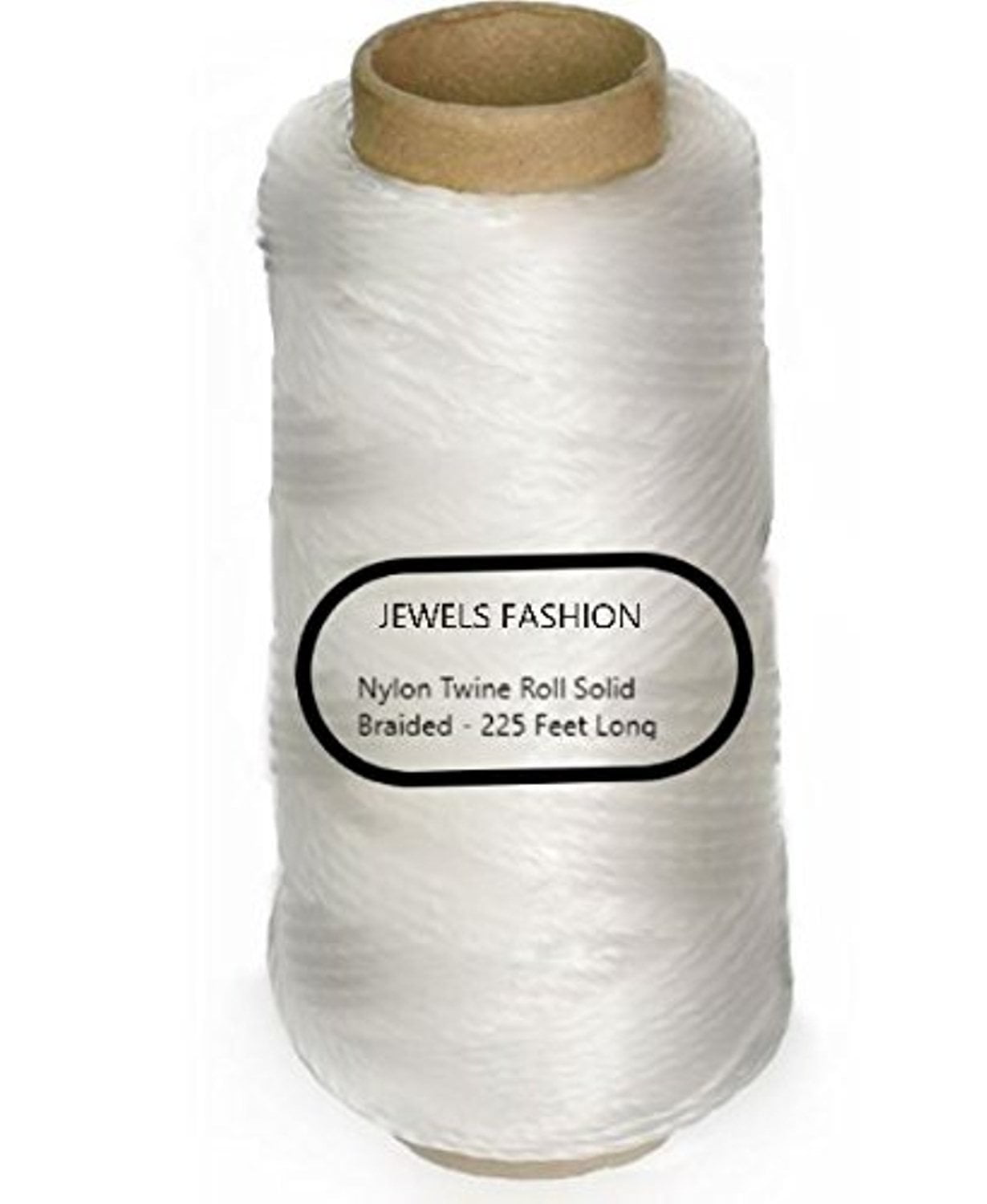 Nylon Twine Roll Solid Braided 225 Feet Long for Industrial, Packaging