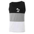 thumbnail image 3 of WAVSUF Summer Men Quick Dry Undershirts Tank Muscle Gym Vest for Mens Sports Tank Tops Printed Round Neck Tops Sleeveles Pullover Gray Size L, 3 of 4