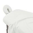 thumbnail image 3 of Flannel 100% Cotton Massage Table Sheets 3 Pieces Fitted Flat & Face Cover Set Natural Color, 3 of 8