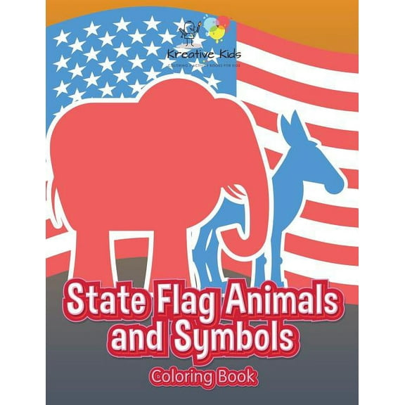 State Flag Animals and Symbols Coloring Book (Paperback)