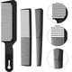 thumbnail image 1 of Juego de peine de barbero para hombre, 3 uds., corte de pelo cónico, cortapelos de parte superior plana, peine de barberología, peine de fibra resistente al calor ShuxiuWang 8390614714359, 1 of 1