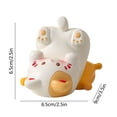 thumbnail image 2 of Cute Cartoon Cat Resin Phone Tablet Stand For Desk Student Study Office 3.5X2.5 Inch, 2 of 6