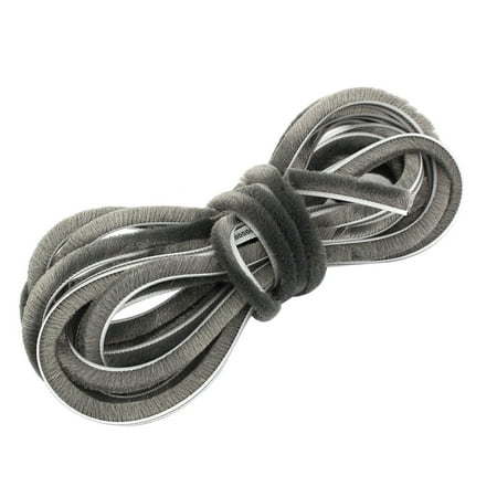 Window Door Weatherstrip Brush Seal Strip 7mm x 8mm x 16.4 Feet Gray
