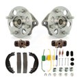 thumbnail image 1 of Transit Auto Rear Wheel Cylinders and Drum Shoes Hardware Hub Bearing Assembly Kit (6Pc) for Car 2006-2007 Toyota Yaris Non-ABS - Left Right Side (Driver Passenger) K7D-101096, 1 of 11