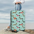 thumbnail image 7 of Fuzoiu Christmas Dachshund Print Suitcase Cover,Washable Luggage Covers for Suitcase,Elastic Luggage Protector Cover,Scratch Resistant Travel Suitcase Covers-X-Large, 7 of 7