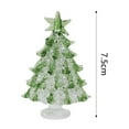 thumbnail image 3 of MXTPOV Clear Christmas Tree with Star Tree Topper Christmas Decorations Glass Artificial Mini Christmas Tree Home Decor for Party Tabletop Christmas Gifts 3 inch, 3 of 3
