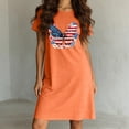 thumbnail image 6 of Fjofpr Nightgowns for Women Plus Size Women's Oversized Short Nightgown Fashion Chest Flag Print Short Sleeve Nightdress, 6 of 6