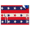 thumbnail image 2 of 4th of July Placemats Set of 4 Rustic Patriotic Memorial Day Placemats for Dining Table Blue Truck Gnome Independence Day Home Kitchen Decorations 13x16.5 Inch, 2 of 4