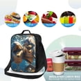 thumbnail image 4 of Lsque Playful Dolphins Underwater Lunch Bag Lunch Box for Women Men Reusable Insulated Lunch Tote Bag,Leakproof Thermal Cooler Sack Food Handbags Case High Capacity, 4 of 9
