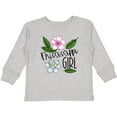 thumbnail image 3 of Inktastic Mississippi Girl Magnolia Flowers and Leaves Girls Long Sleeve Toddler T-Shirt, 3 of 5