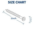 thumbnail image 3 of GARGENTOL Wood Screws 700 Pcs #8 x 2" Black Exterior Hardware Screw for Deck Wood Construction Fence Rust Resistant T25 Star Bits Included, 3 of 7