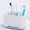 Blue, variant on Toothbrush Holder - Bathroom Toothbrush and Toothpaste Storage Organizer Caddy, Made of Food-Grade PP and ABS Plastic, BPA-Free, Detachable for Easy Cleaning, Large, Grey