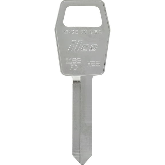 Hillman 5965520 Automotive Universal Key Blank for H55 Double Sided for Ford - Case of 10, Silver