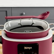 طباخ متعدد الاستخدامات Ninja 10 في 1 Foodi Possible بسعة 8.5 لتر، طهي بطيء، فرن هولندي، بخار، دمج حراري ثلاثي، غطاء زجاجي وملعقة مدمجة، فطيرة الكرز MC1000WM
