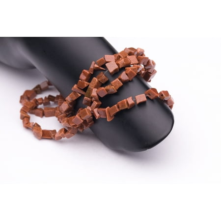 Small Chip - Shaped Goldstone Beads Semi Precious Gemstones Size: 6x4mm Crystal Energy Stone Healing Power for Jewelry Making