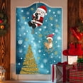 thumbnail image 2 of tredstone 2 Pieces Christmas Window Stickers Santa Claus Visible Double-sided Xmas Tree Cute Style Sticker Wall Glass Decals Bedroom, 2 of 5