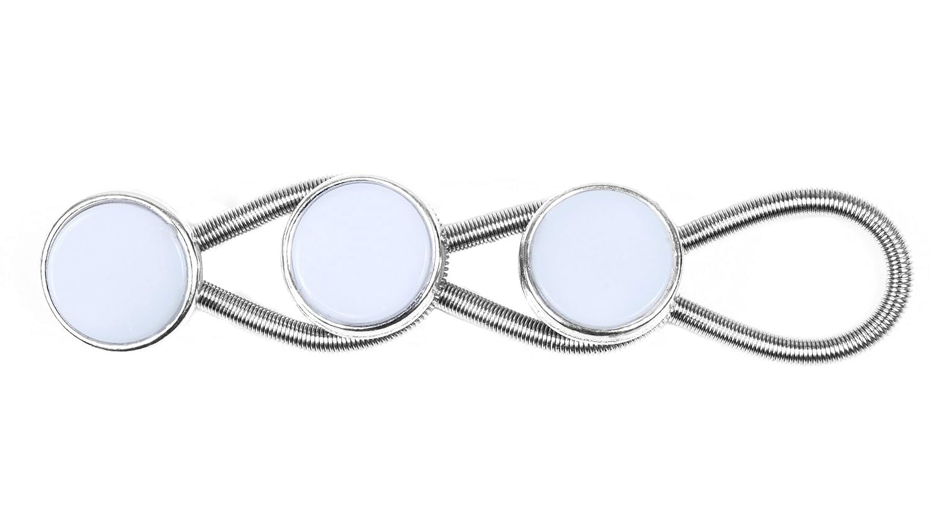 Comfy Clothiers Kragenverlängerungen Für Herrenhemden – 3er-Pack, Weiße Knöpfe, Elastisch