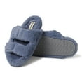 thumbnail image 2 of Dearfoams Womens Margo Double Band Pile MFB Slide, 2 of 5