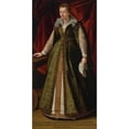 thumbnail image 2 of Alessandro Allori 14x24 Gold Ornate Framed and Double Matted Museum Art Print Titled - Portrait of Dianora Salviati, Marchesa Frescobaldi, 2 of 4