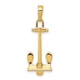 thumbnail image 1 of Pendentif Ancre en Or Jaune 14K Marine, 1 of 2