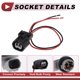 thumbnail image 4 of 1 juego de cableado del zócalo de luz de marcador lateral para Honda Civic 2016-2021 No.33304TETH01 conector de pigtail de bombilla, 4 of 7