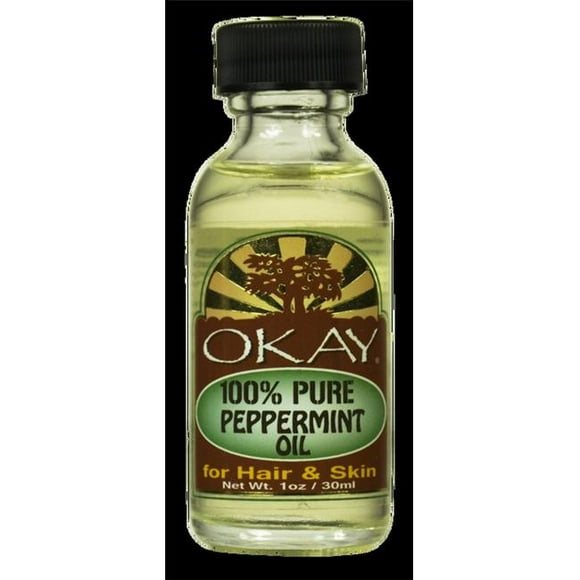 OKAY 1 Huile de Menthe Poivrée Pure, 30 ml - 1 oz