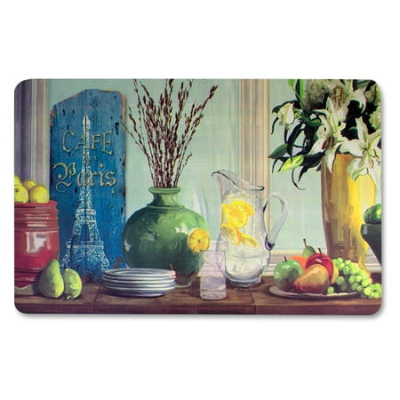 anti fatigue kitchen floor mat, parisian water jug (18"x30 anti fatigue kitchen floor mat, parisian water jug (18"x30