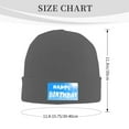 thumbnail image 3 of ZICANCN Knit Beanie Hat-Clouds Date of Birth Winter Cap Soft Warm Classic Hats for Men Women Heaven Sun Greeting Happiness, 3 of 8