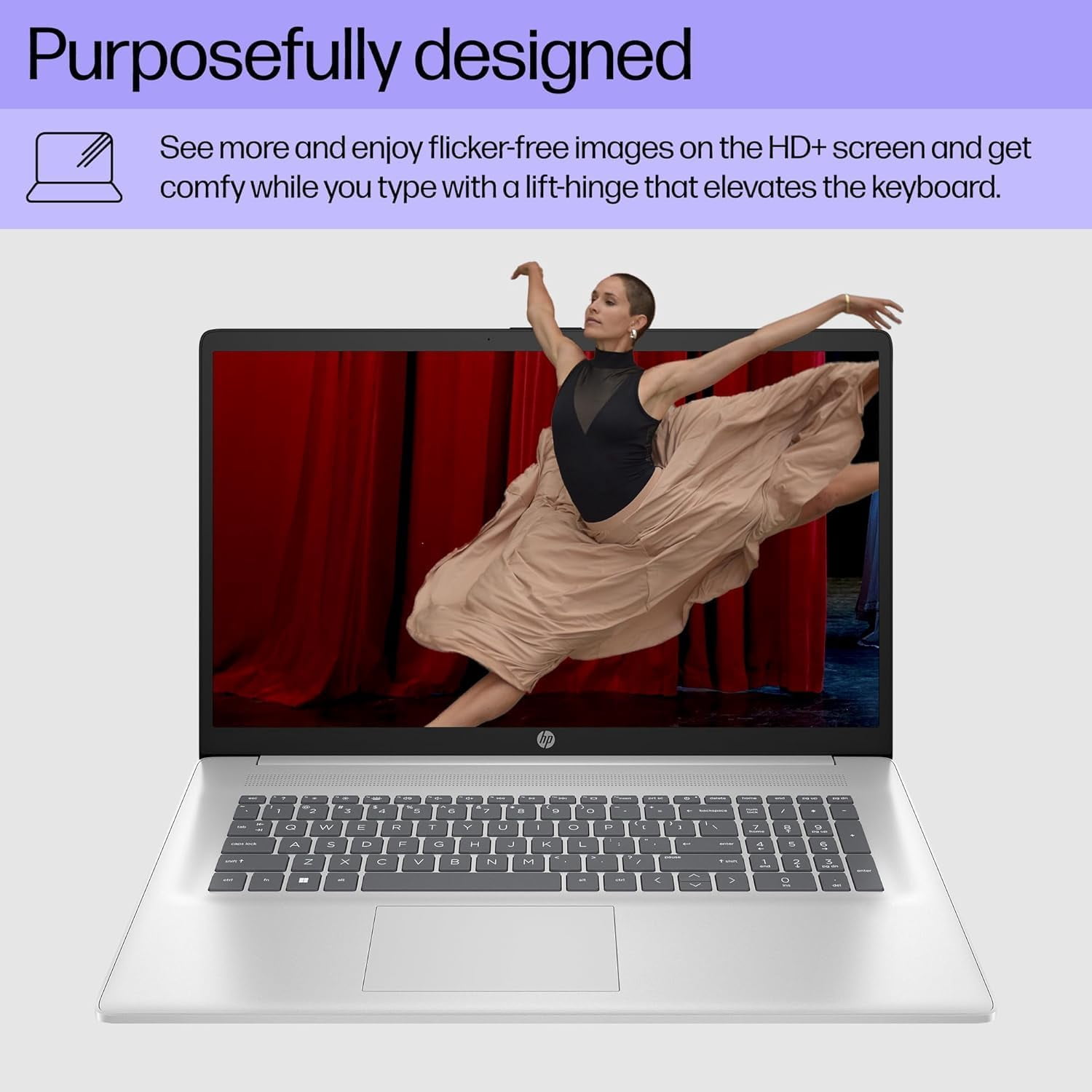 HP 17.3" Touchscreen Business Laptop, 17 inch HD+ Anti-Glare Display, AMD Ryzen 5 7530U, 16GB RAM, 512GB SSD, Wi-Fi 6, Bluetooth, Windows 11 Pro