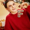 thumbnail image 2 of 26 Alphabet Ornaments For Christmas Tree Candy Cane Initial Letter Pendant With Berries Pattern Mini Monogram Hanging Decorations For Christmas Gifts DIY Decor, 2 of 5