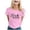 Pink_001, variant on Womens Graphic T Shirts Casual Short Sleeve Crew Neck T Shirt with Bride Letter Print for Wedding and Everyday Wear Womens Tops White_001,XXL