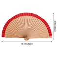 thumbnail image 3 of Vjnyvs Hand Held Folding Fan for Women,Vintage Bamboo Silk Fans, Elegant Foldable Fans for Dance, Music Festival, Wedding, Church, 3 of 7