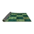 thumbnail image 2 of Ahgly Company Indoor Square Patchwork Turquoise Blue Transitional Area Rugs, 8' Square, 2 of 4