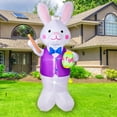 thumbnail image 7 of 7FT High Easter Bunny Holding Easter Egg Inflatable Yard Decorations Giant Bunny with LED Lights,Inflatable Outdoor Decorations for Holiday/Easter/Party/Yard/Garden, 7 of 7