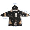 thumbnail image 7 of Dog Breeds Blanket Hoodies for Kids 6-13YR Oversize Wearable Blanket Hoodies for Boys Girls Teens, 7 of 7