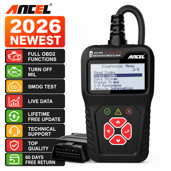 ANCEL AS100 Vérifier Moteur Défaut Voiture OBD2 Lecteur de Code Outil de Diagnostic d'Analyse