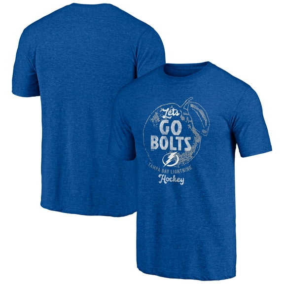 Men's  Blue Tampa Bay Lightning Shoot to Score Tri-Blend T-Shirt