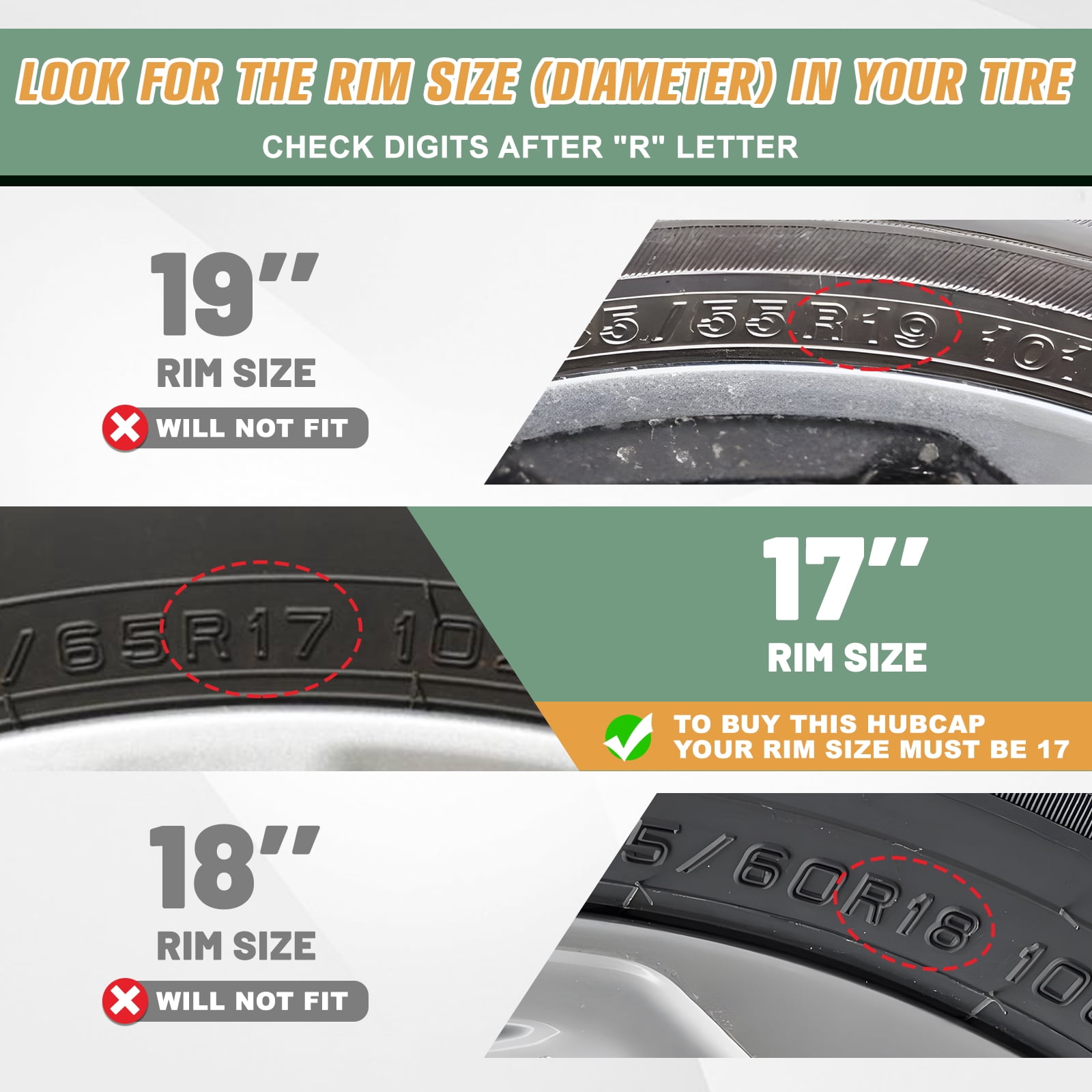 17 inch Set of 4 Wheel Covers Hubcaps Fits for 2013-2018 Toyota Rav4,Heavy Duty PP Material,Silver Lacquer & Black Lacquer