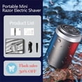 thumbnail image 4 of Wentin Neuester Tragbarer Elektrischer Mini Rasierer Mini Portable Shaver Travel Smooth Shave Type C Charging Strong Power TravelAccompanying, 4 of 9